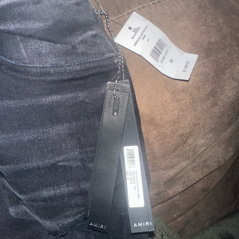 Brand new Amiri Hibiscus Arttch Skinny Jeans (Aged Black) size 30 - Picture 8 of 9